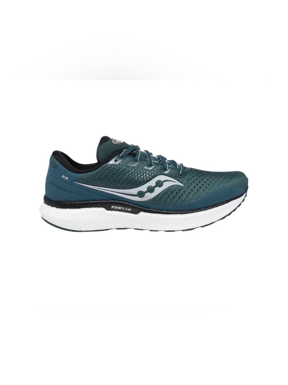 Saucony Triumph 18 running shoes in a teal color  size 11 worn once EC